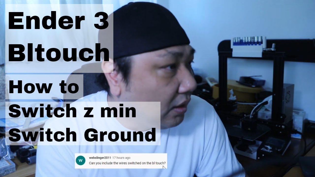 Ender 3 installation bltouch -  Switching wires - Switching out the ground wire and z min wire.