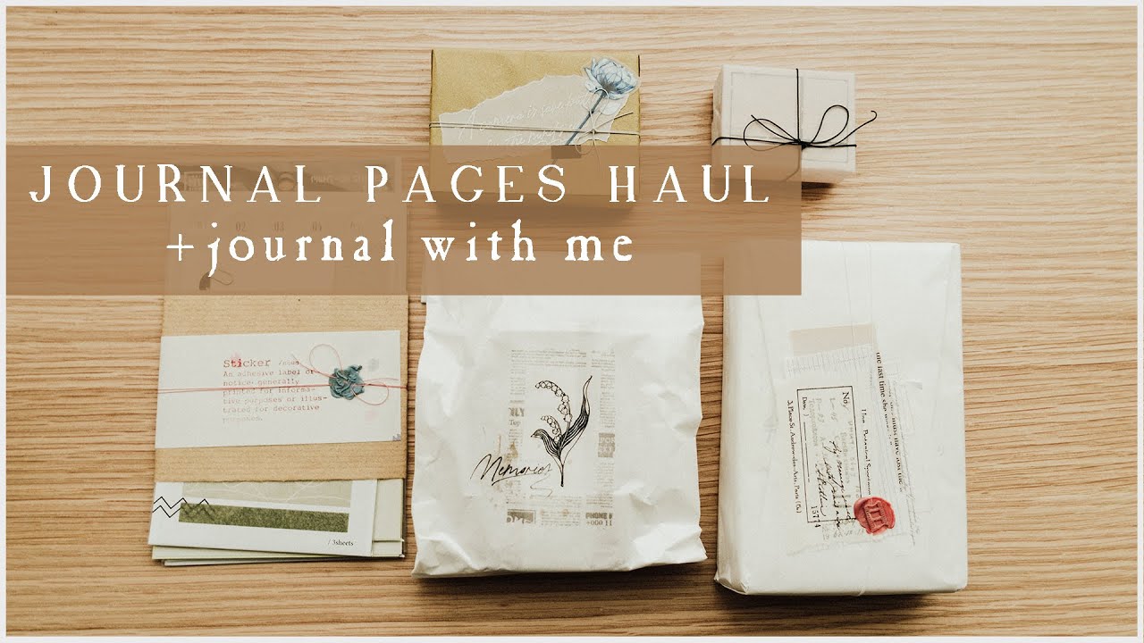 Journal Pages Stationery Haul + Journal With Me