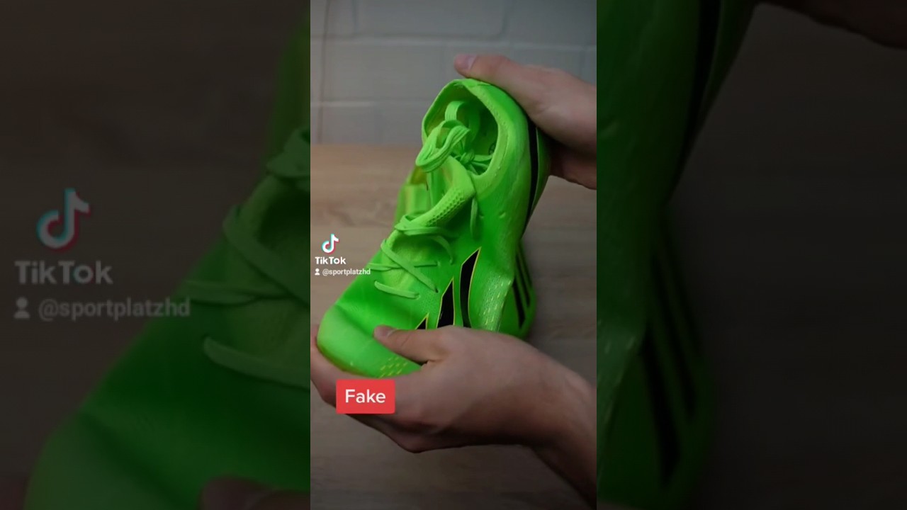 FAKE VS REAL Adidas X😦 #trend #soccer #football #footballplayer #fu&szlig;ball #viral #tutorial #challenge