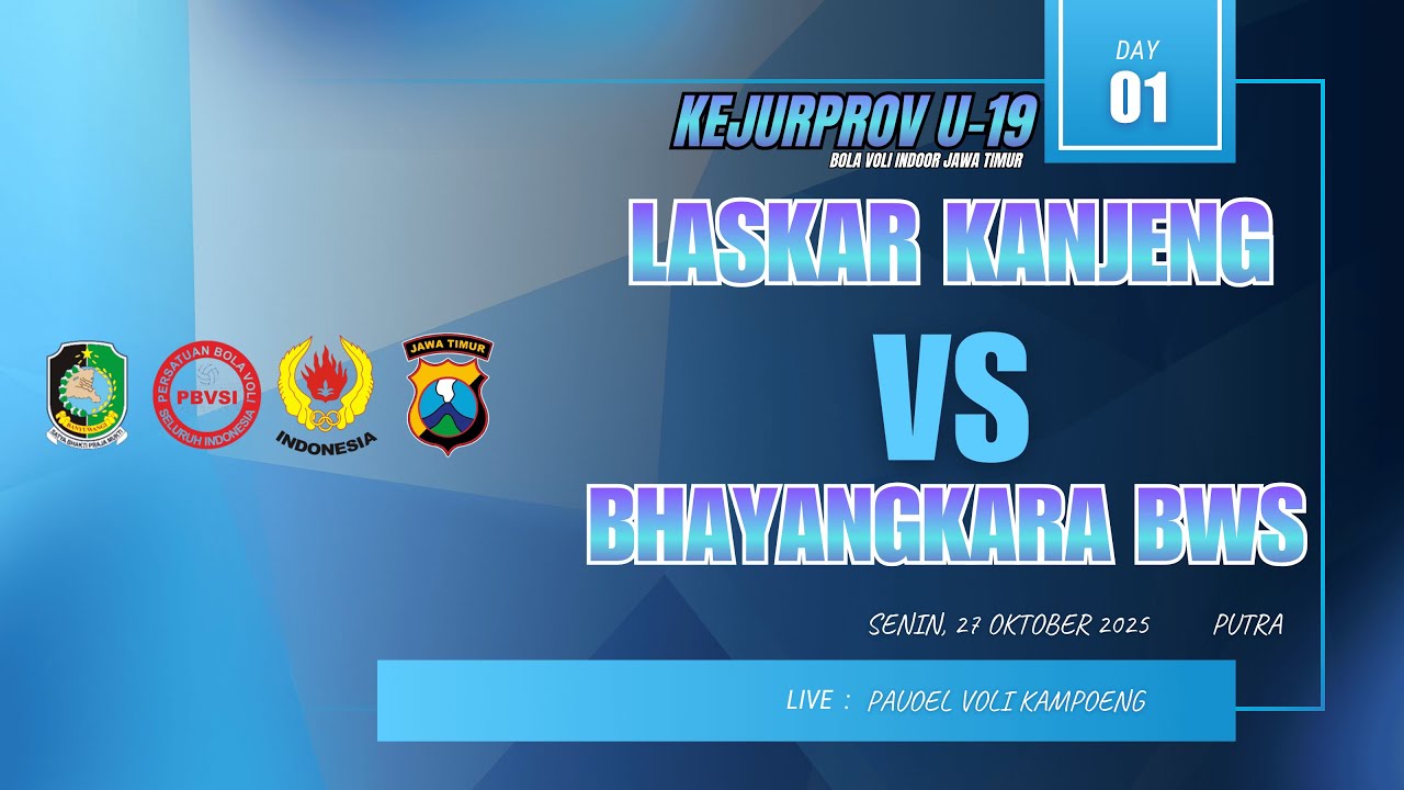 LIVE 🔴 KEJURPROV U-19 PUTRA | LASKAR KANJENG PACITAN 🆚 BHAYANGKARA BONDOWOSO