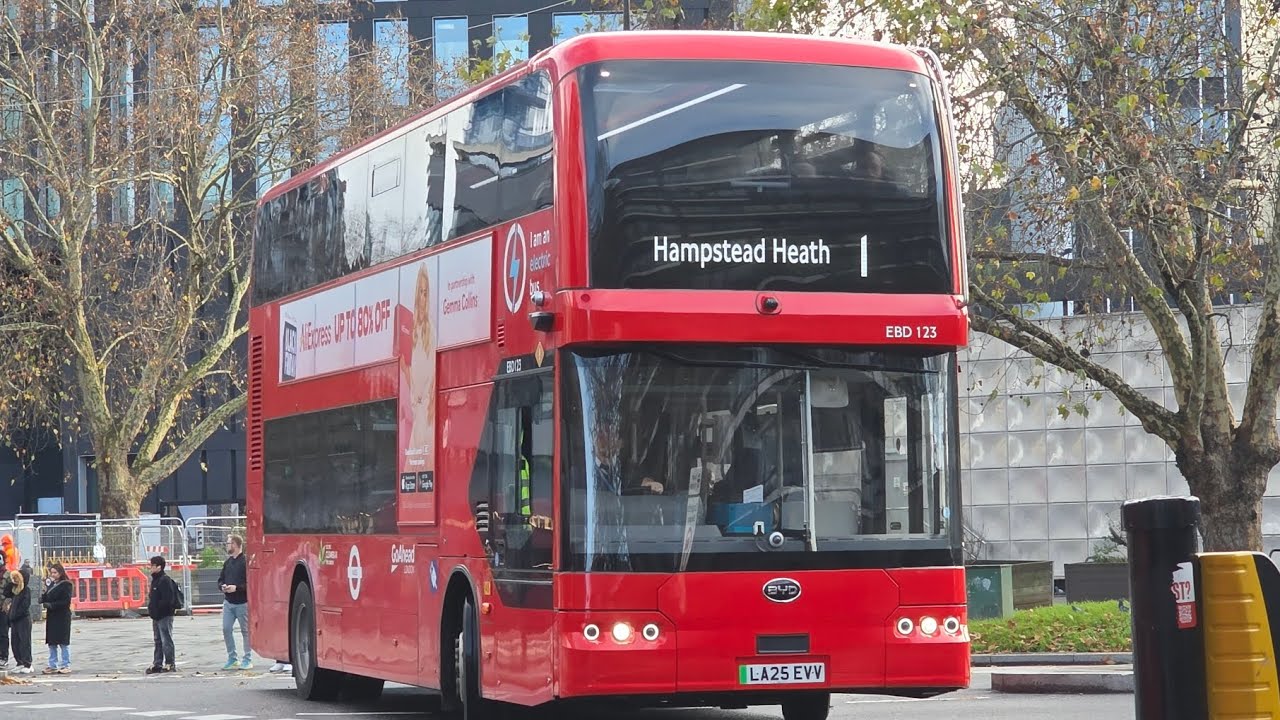 *First Time* Go Ahead London EBD123 LA25EVV route 1
