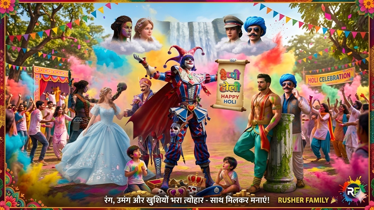 🌈 Happy Holi India 🇮🇳 | ScarFall 2.0 Holi Special LIVE 🔥