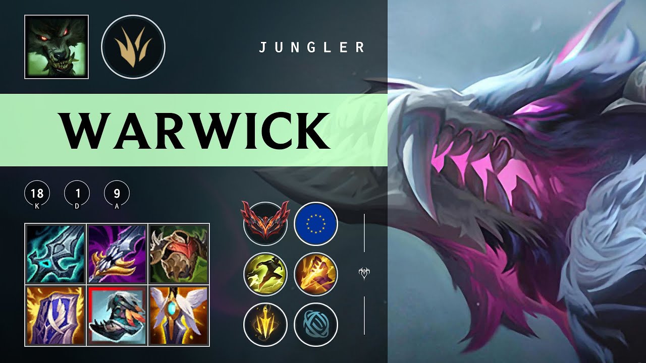 Warwick Jungle vs Kindred - EUW Grandmaster Patch 25.24