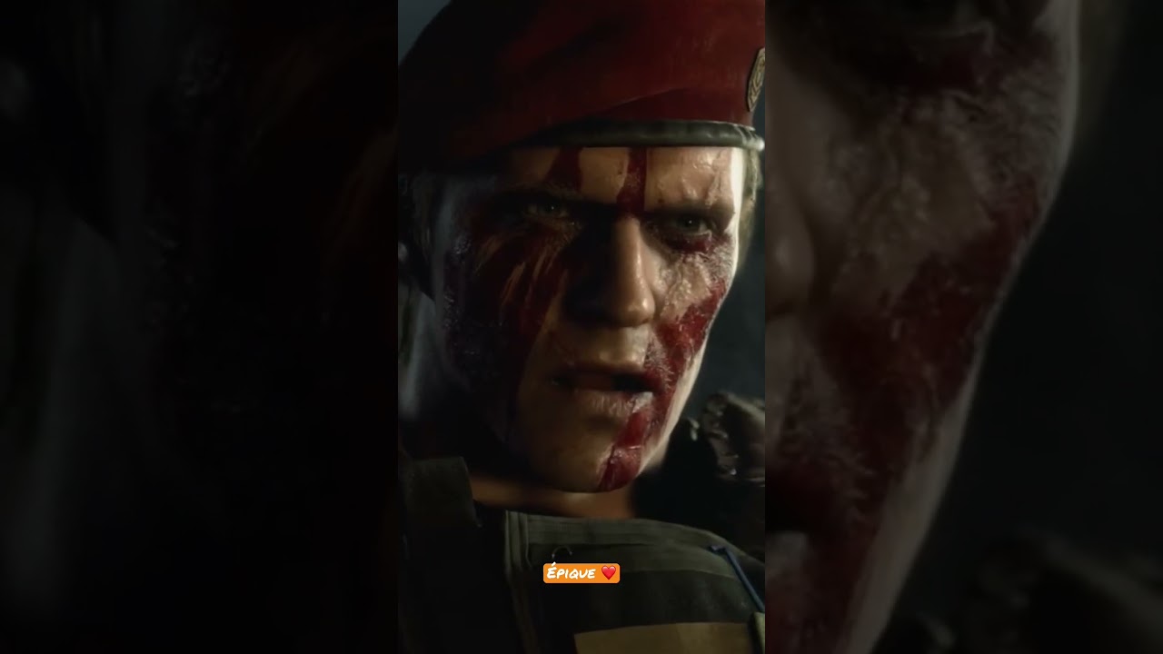 Cin&eacute;matique entre L&eacute;on et Krauser. &Eacute;pique ❤️ #letsplayfr #ps5 #re4remake #shorts