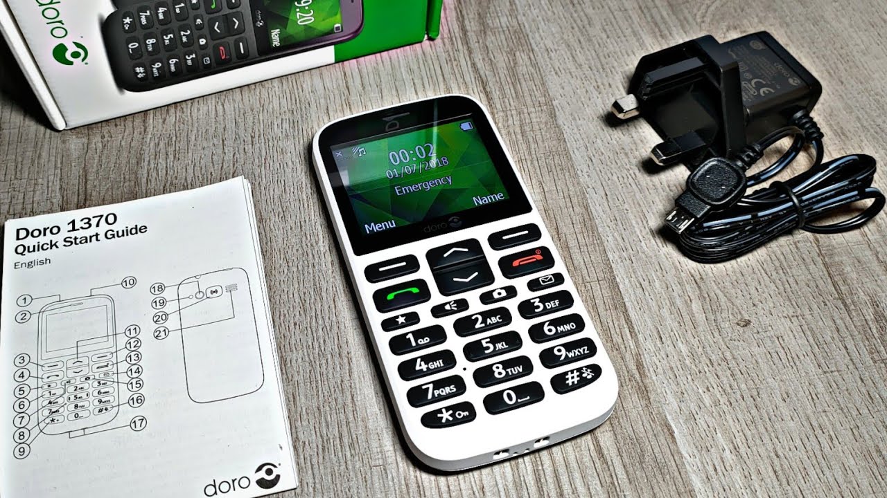 Doro 1370 Easy Big Button Senior Mobile Phone (Обзор)