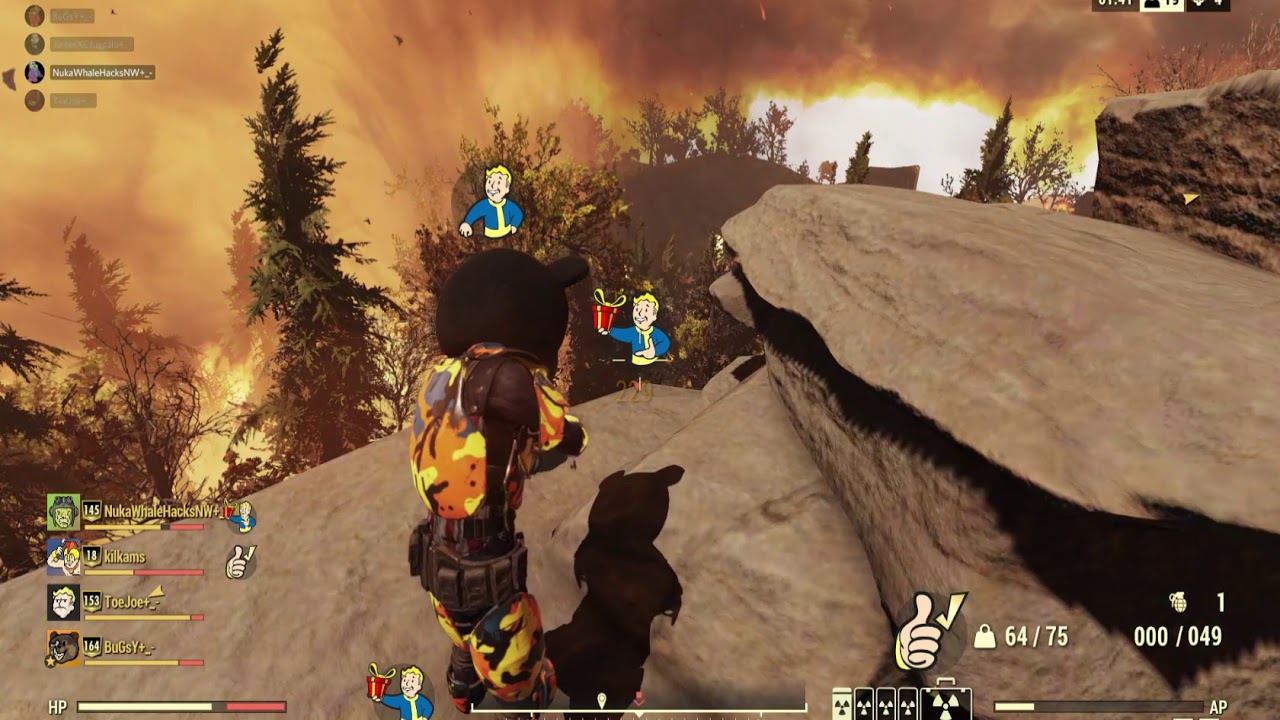 Fallout 76 Weird bug allows me to see players by emote icon