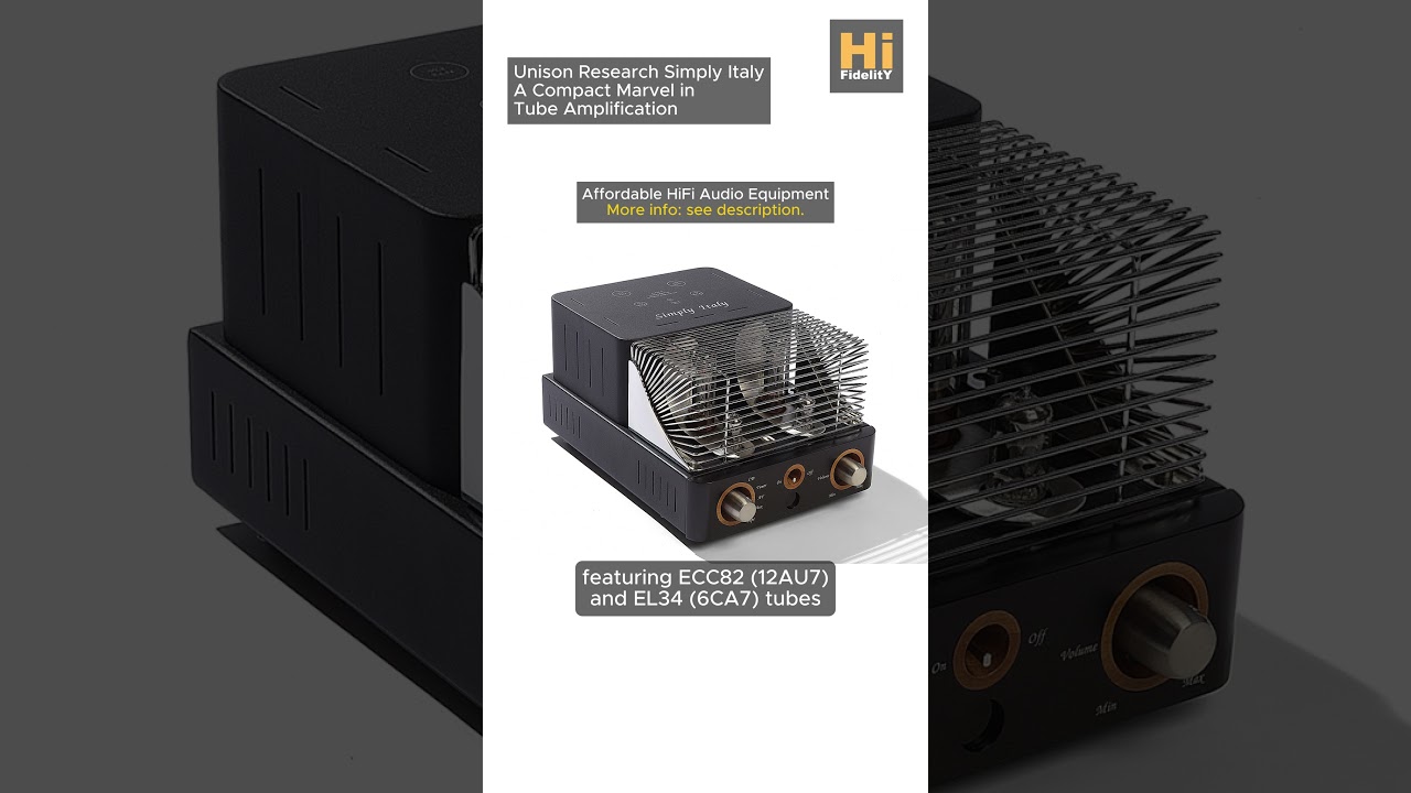 Unison Research Simply Italy Tube Amplifier: HiFi Review #tubeamplifier