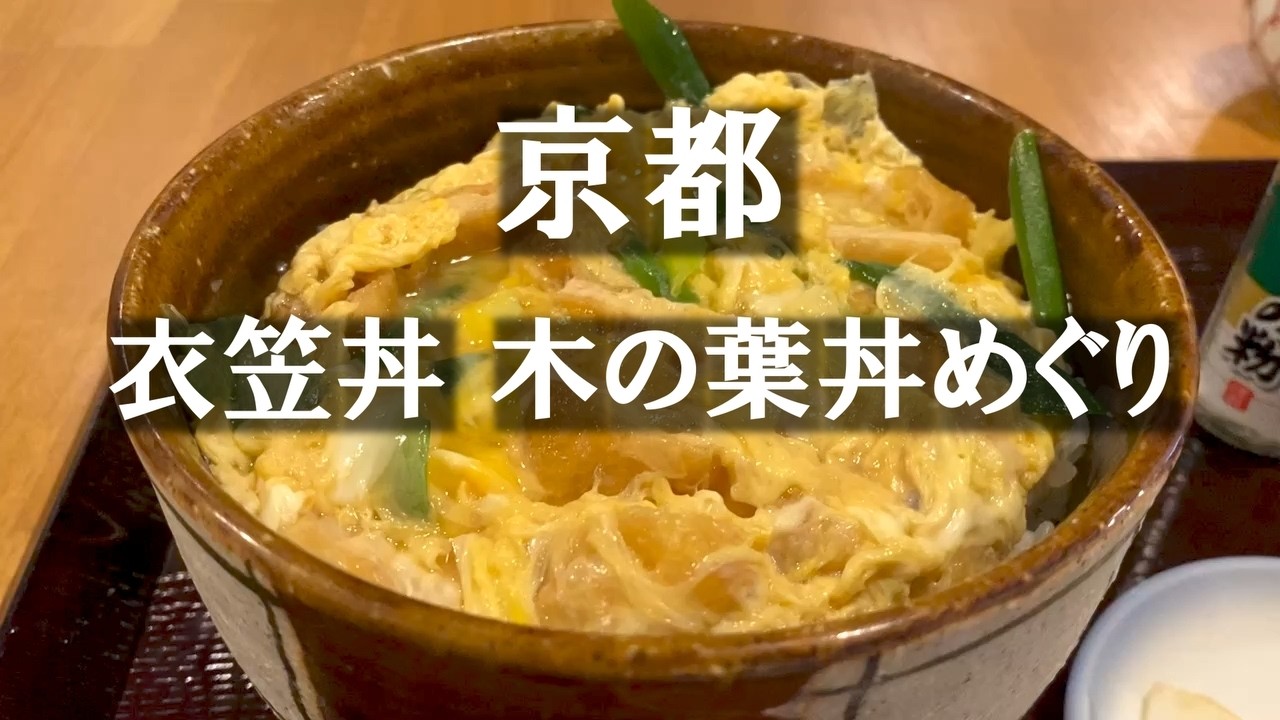 京都の丼物３選🍜衣笠丼と木の葉丼/ 京都グルメ / 京都旅行 / 京都観光