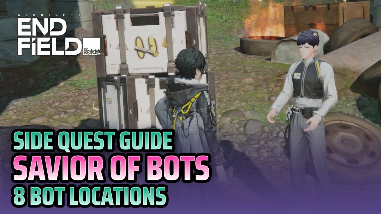 Side Quest Guide: Savior of Bots - 8 Bot Locations - Arknights Enfield