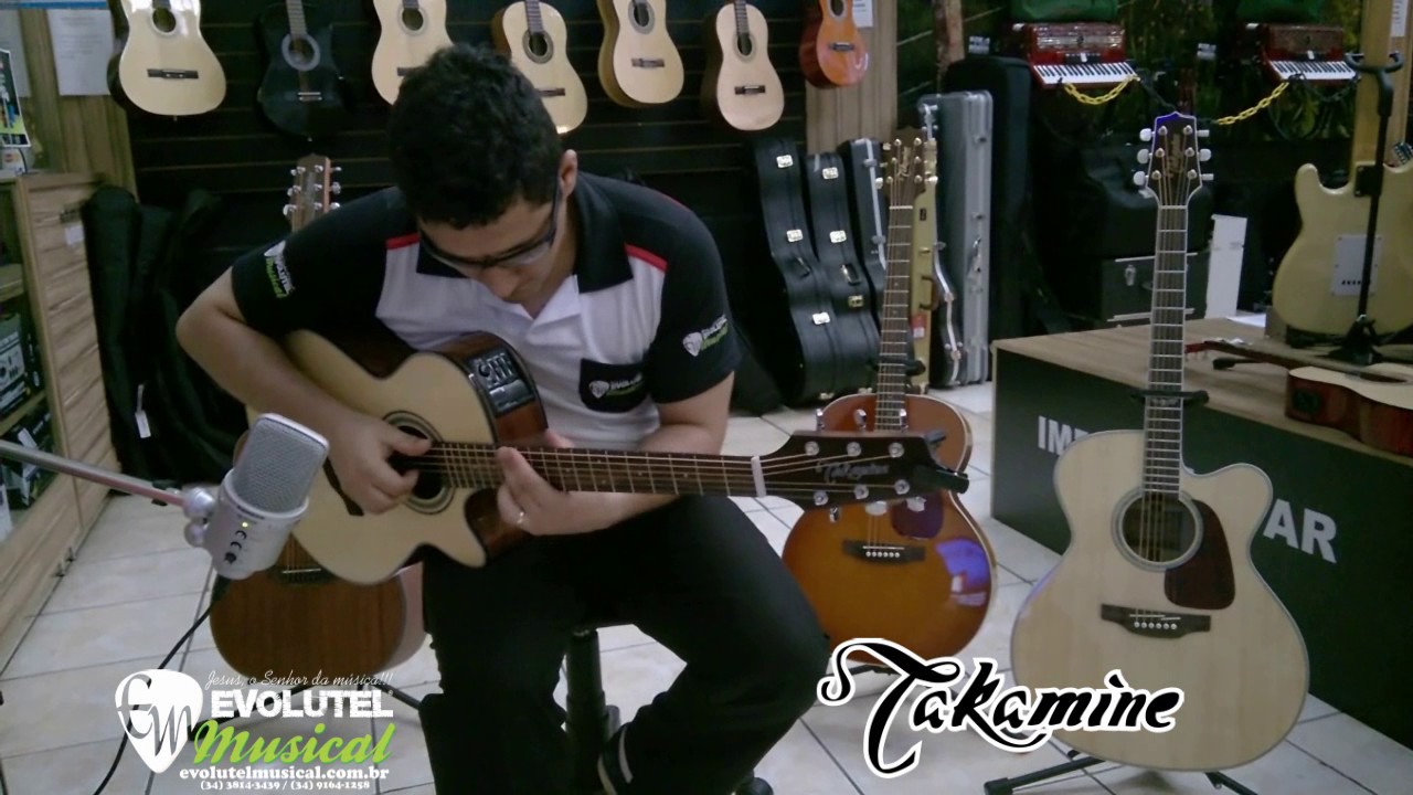 Review (Teste) Viol&atilde;o  Takamine GF15 CE N Mini-jumbo / Cl&aacute;ssico -  evolutelmusical com br