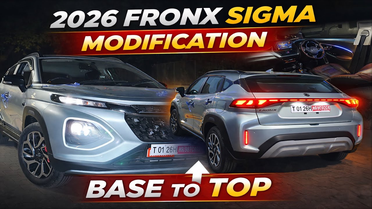 2026 FRONX BASE TO TOP MODIFICATION ✅FRONX SIGMA TO ALPHA✅ ₹51,000 COMBO मैं इतना कुछ 🔥