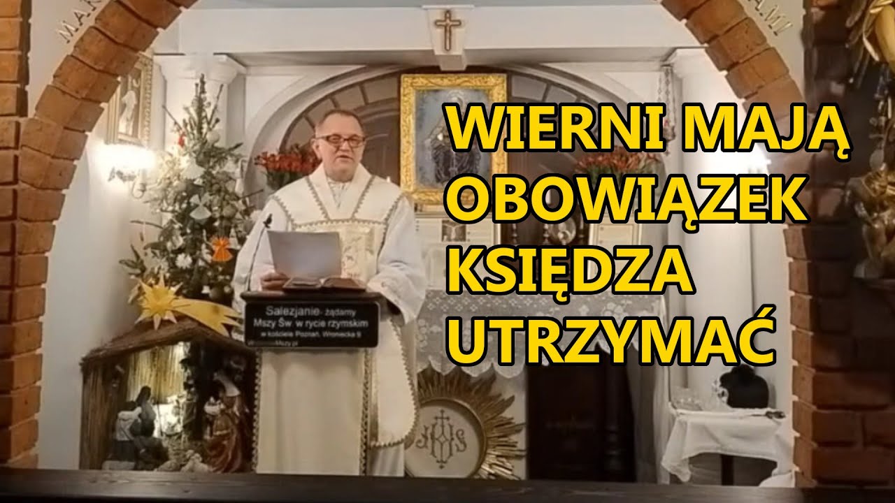 Michał Woźnicki - Wierni mają obowiązek księdza utrzymać !