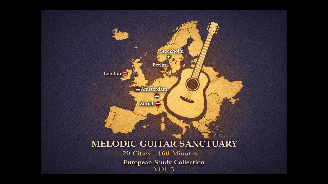 Melodic Guitar Music for Study & Focus - 3 Hours Peaceful Instrumental