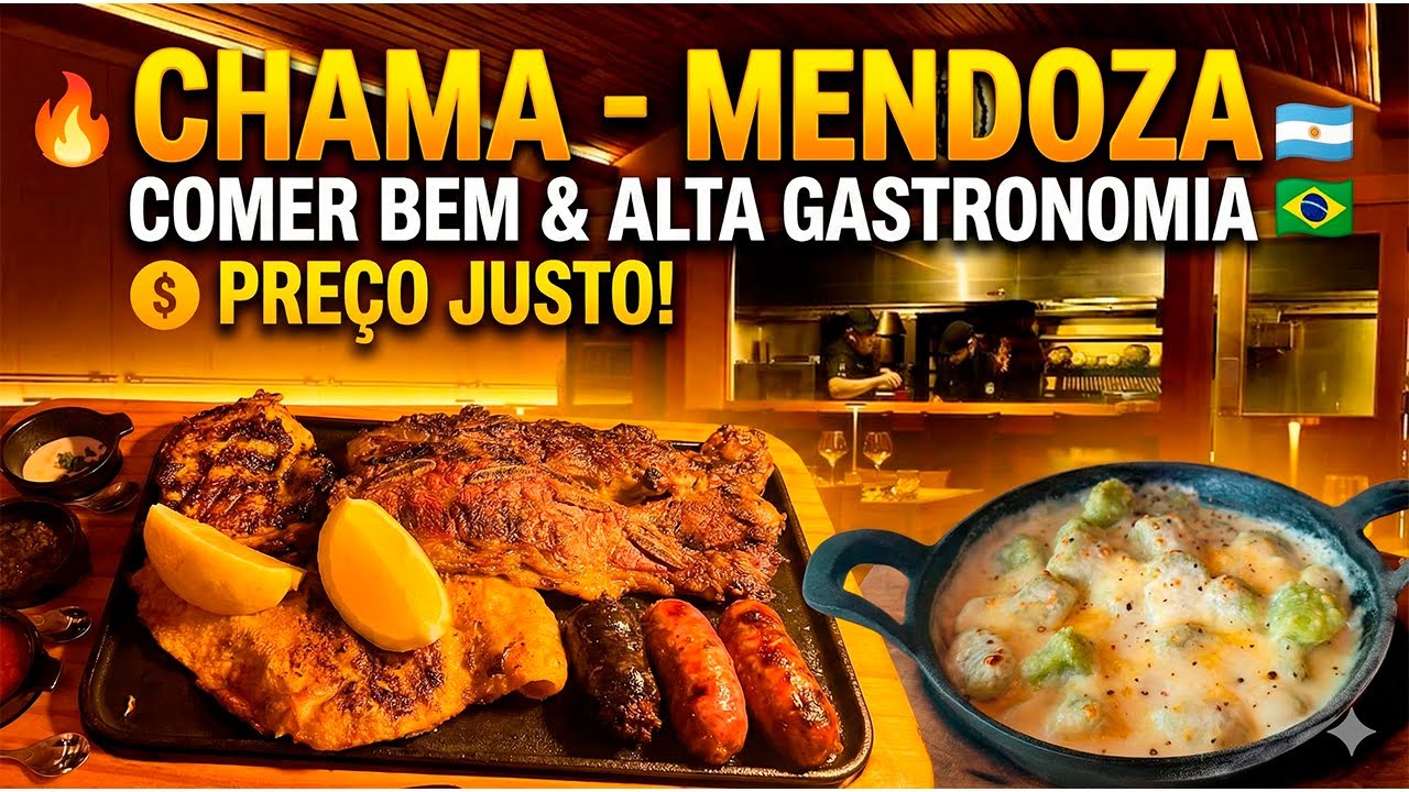 O Melhor Restaurante de Mendoza ARGENTINA? 🍷🔥 Menu de Passos  Preço Justo! CONHEÇA O Chama 2026