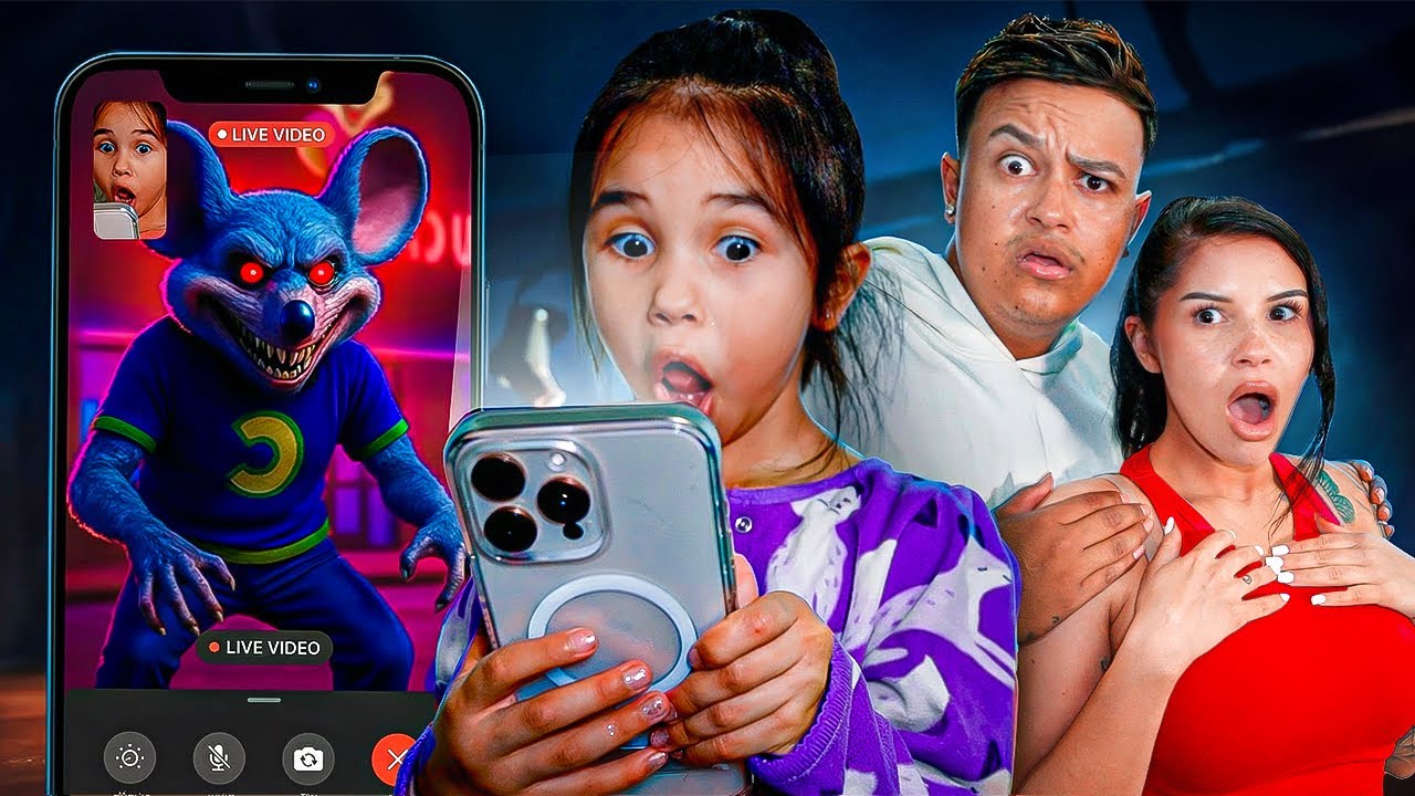 We Caught CHUCK E CHEESE Calling Our Daughter on FACETIME!