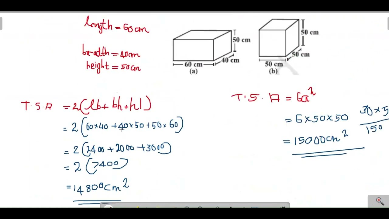 CBSE | Class 8 Maths Mensuration Exercise 9.2 | Q1 & Q2 | Malayalam Explanation