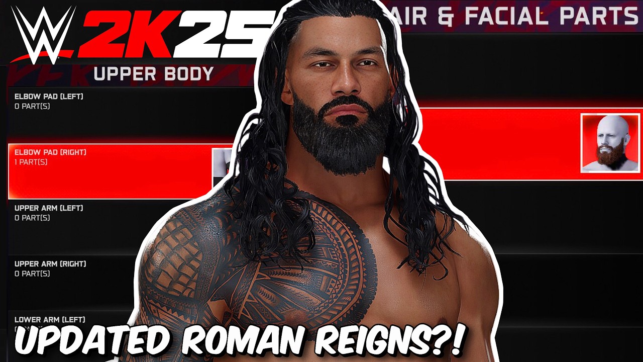 WWE 2K25 Making Updated Roman Reigns