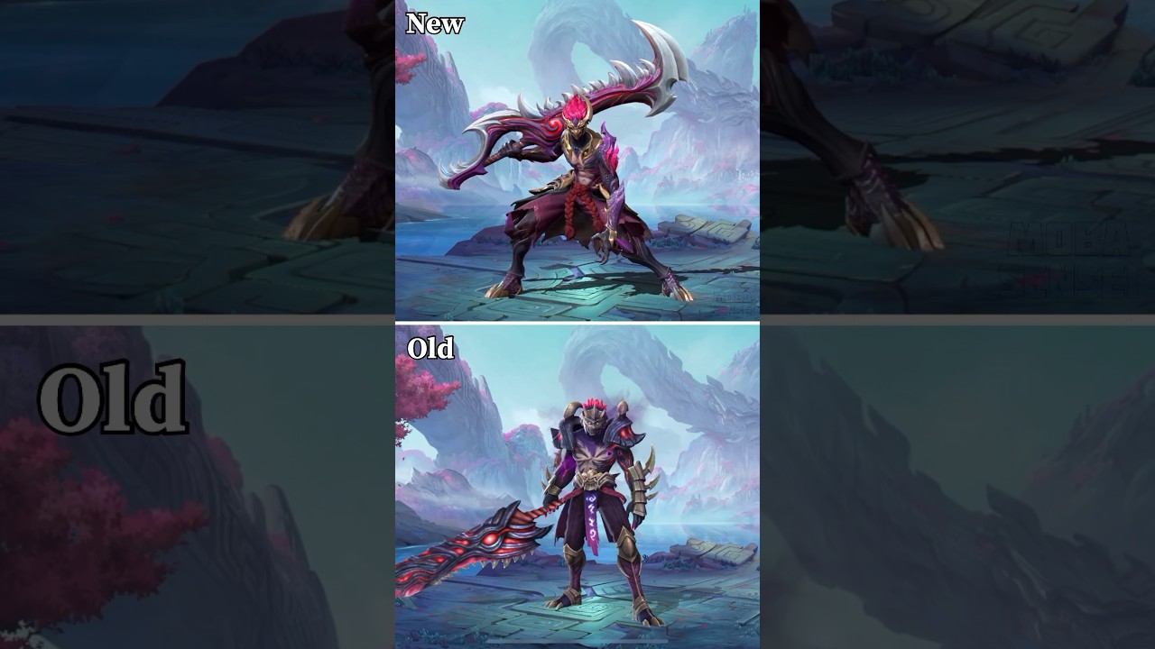 Обновлённый Ханзо 👺 Старое против нового #mobilelegends #mlbb