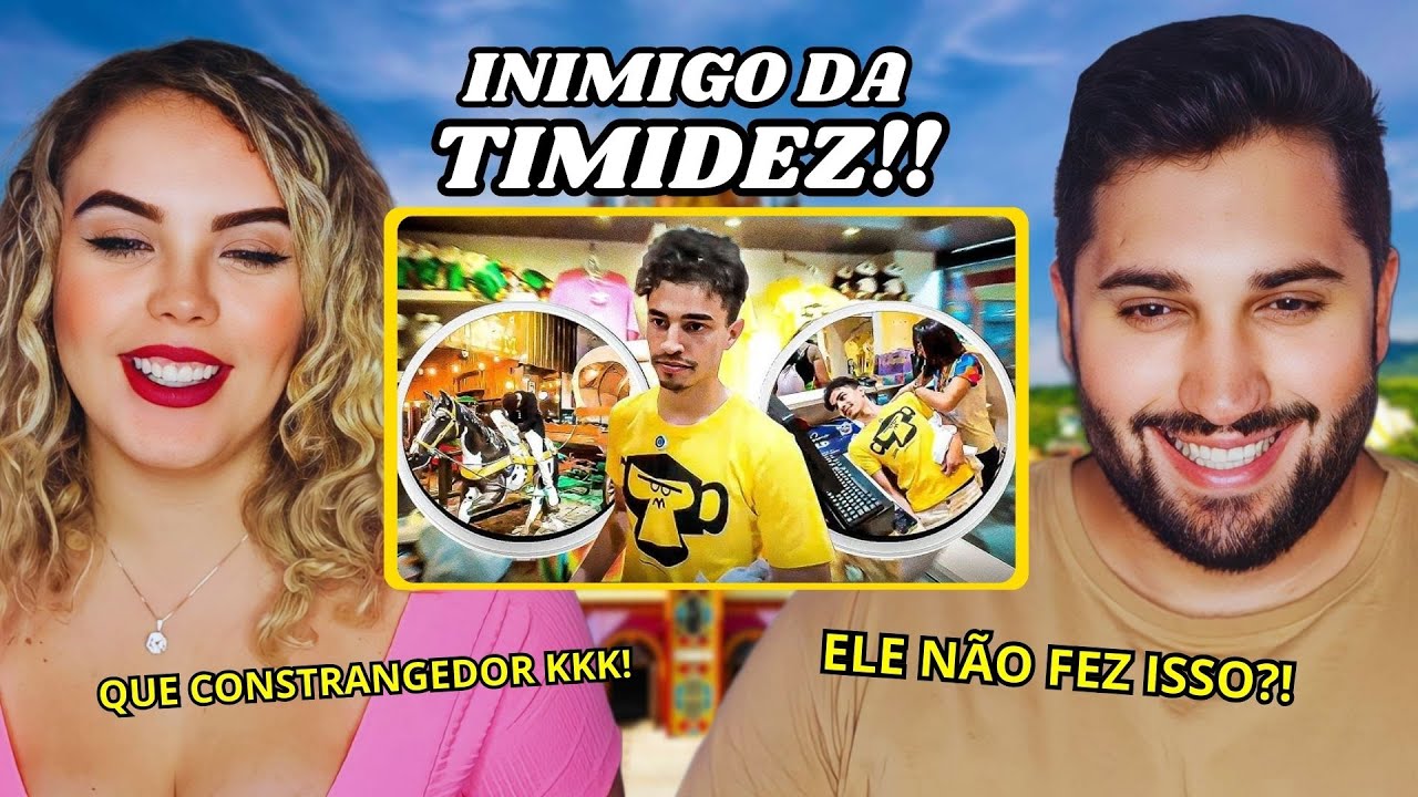 REAGINDO a bistecone o INIMIGO DA TIMIDEZ! BETO CARRERO #2 [ Bia e Leo ]
