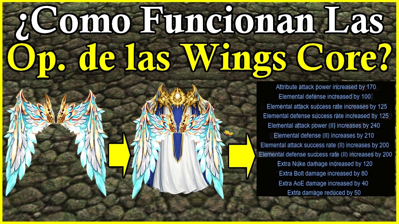 (PVP-PVM) ¿Como Funcionan Las Opciones de las Wings Core? | Mu Online #muonlinepc #mmorpg #muonline