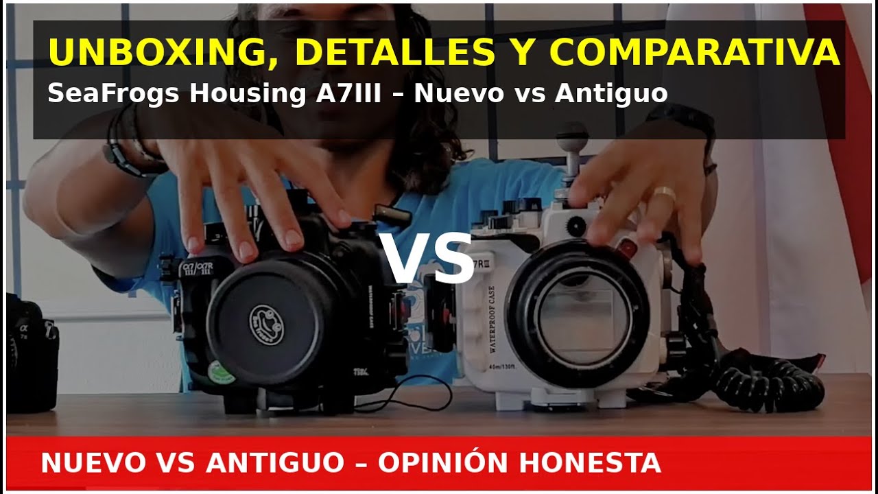 unboxing Housing Sony a 7iii  sea frog, vs version antiguo, salted line