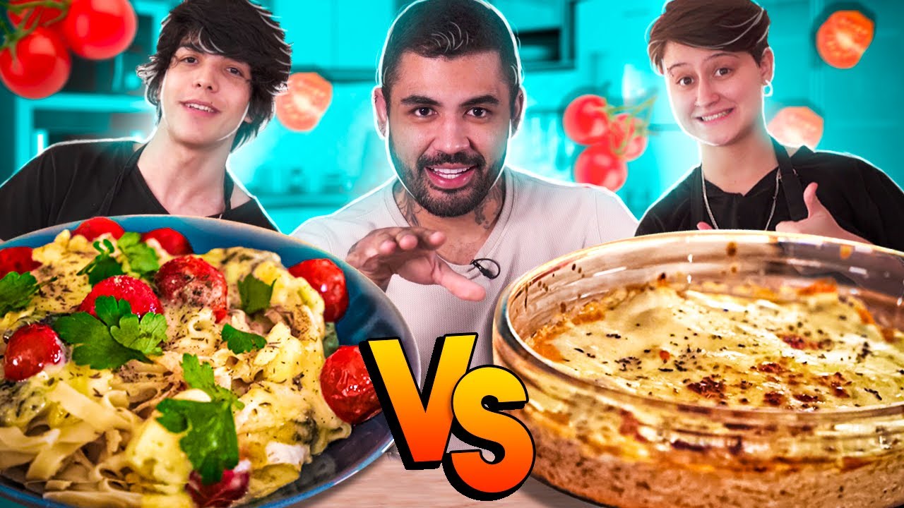 MACARRÃO VS FRICASSÊ - DEI 100 REAIS PRA SAMI E PRO TAILS COZINHAREM! QUEM VENCEU?