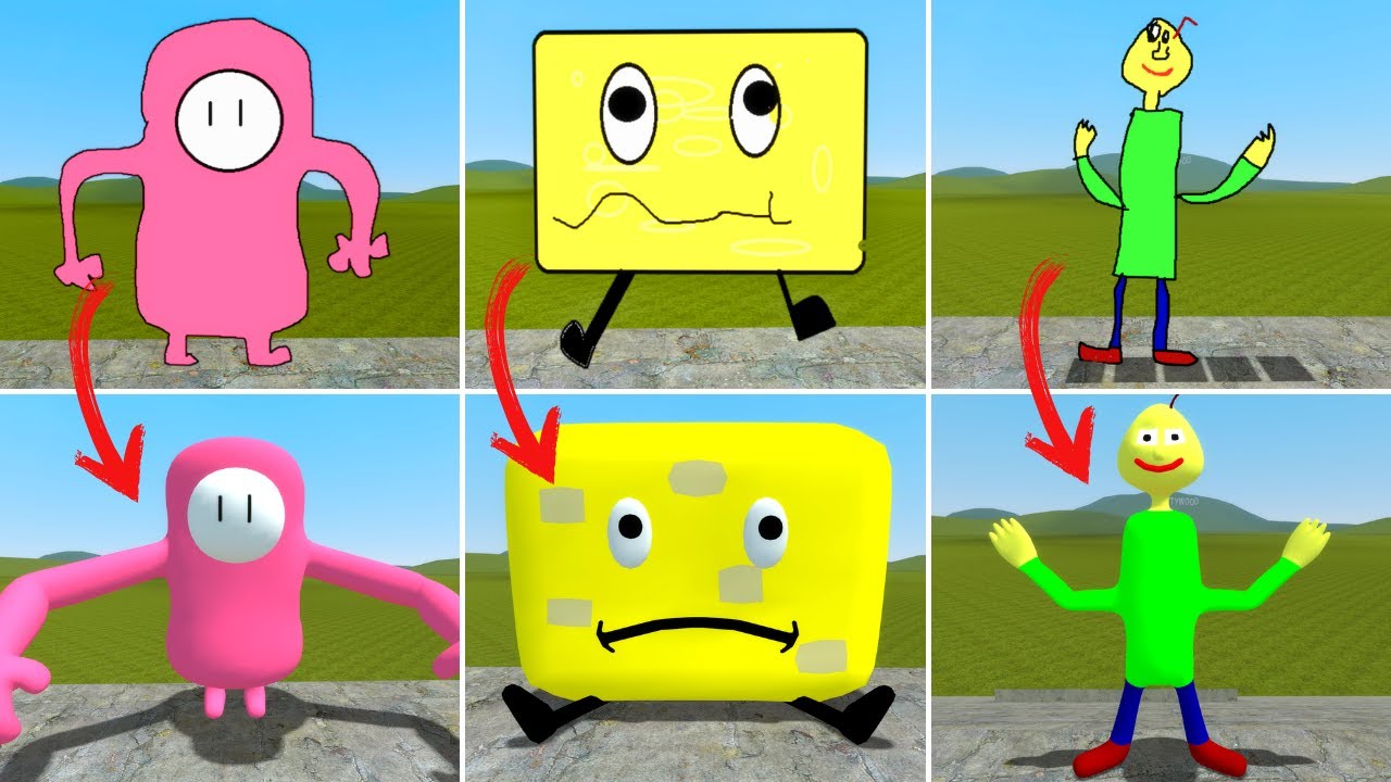 NEW 2D Vs 3D SANIC CLONES MEMES NEXTBOT IN Garry's Mod
