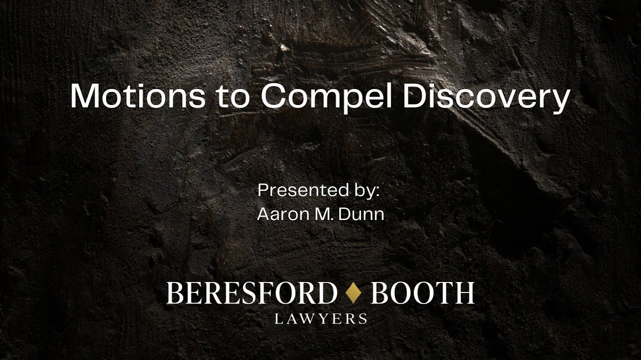 Motions to Compel Discovery