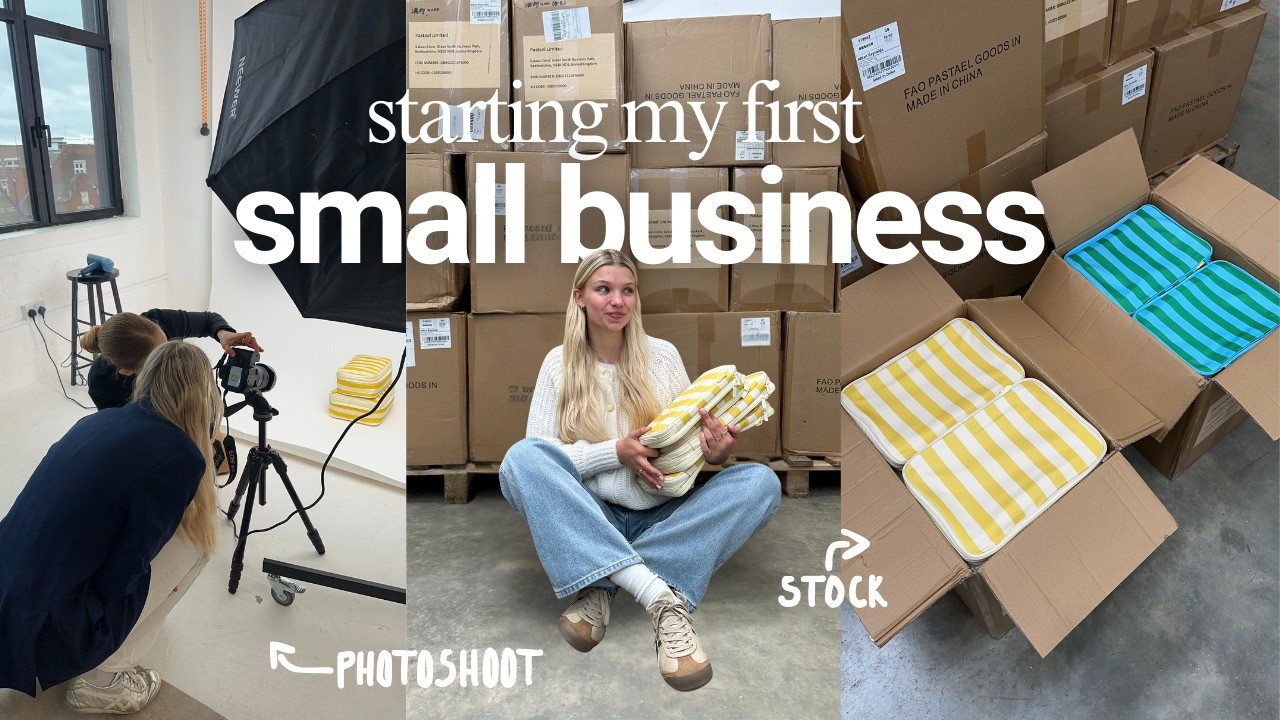 starting my first small business (product development, launch prep, photoshoot)