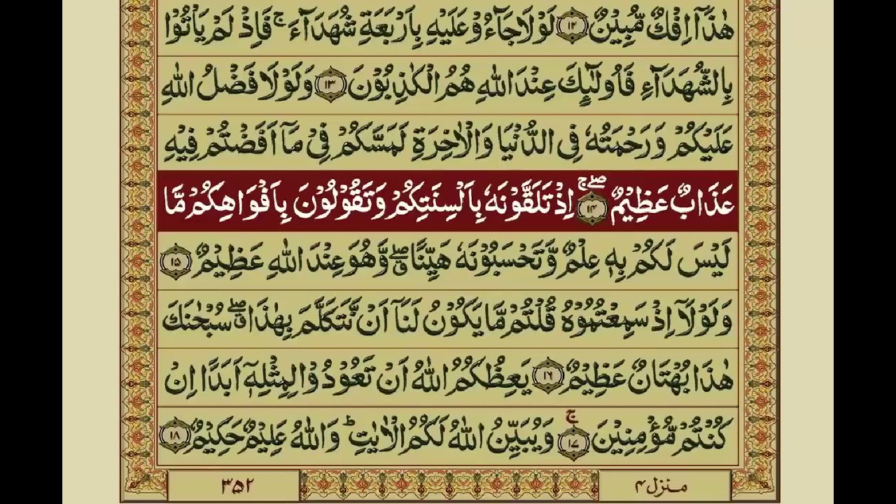 Surah Noor | with Urdu Translation | Mishary Rashid Alafasy
