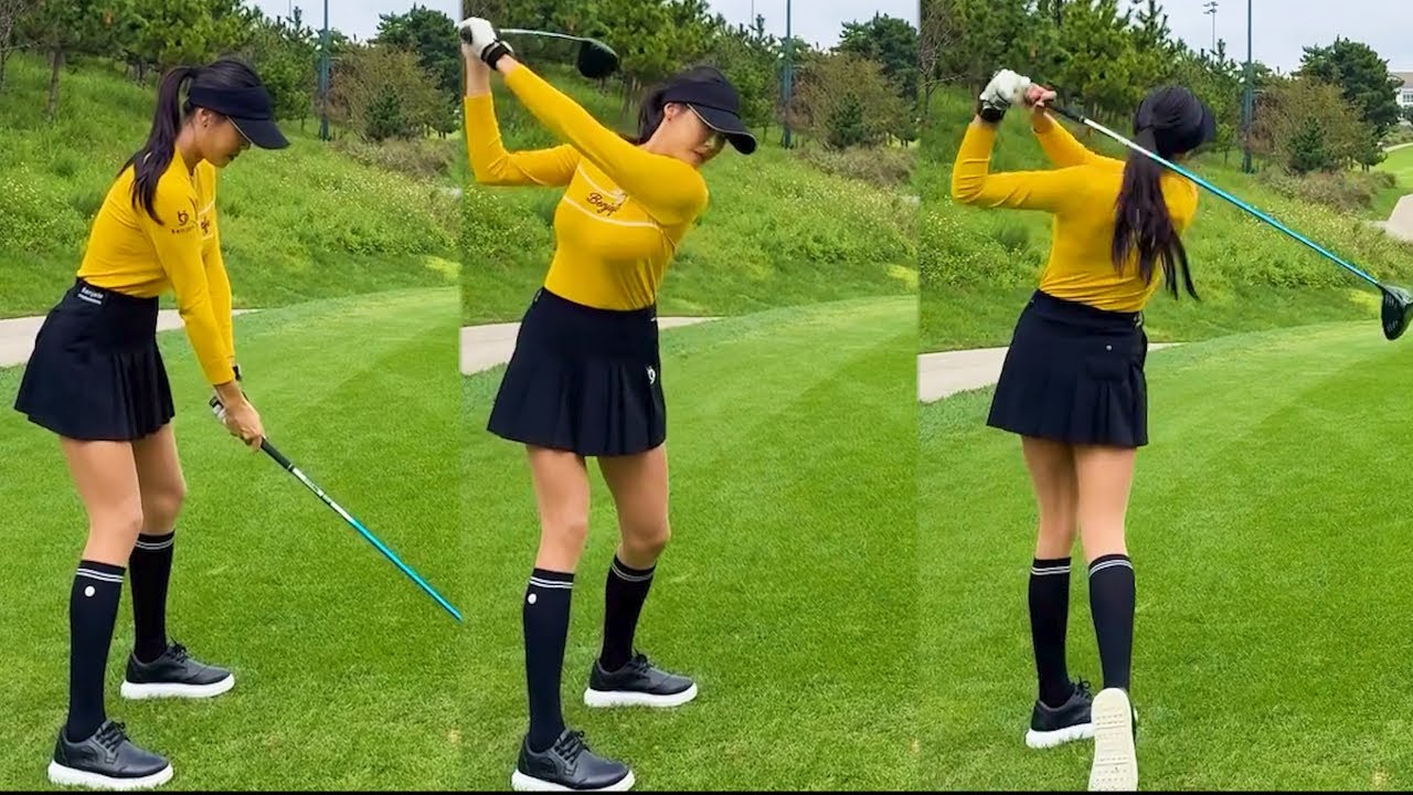 멋진 스윙아크! KLPGA 장원주 프로의 골프스윙!