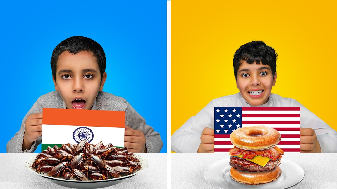 تحدي الاكل من بلدان العالم ! زياد