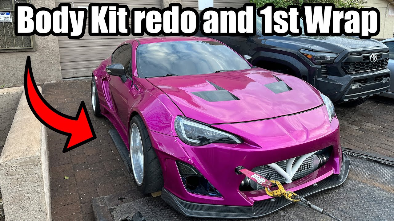 Wraping a full car for the 1st time and fixing all the body issues with a New Body kit, RallyBacker.