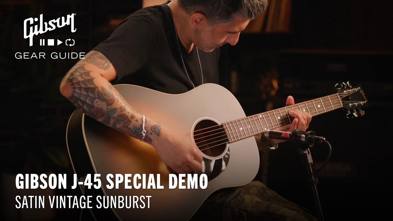 Gibson Modern Collection acoustic guitars: Gibson J-45 Special demo