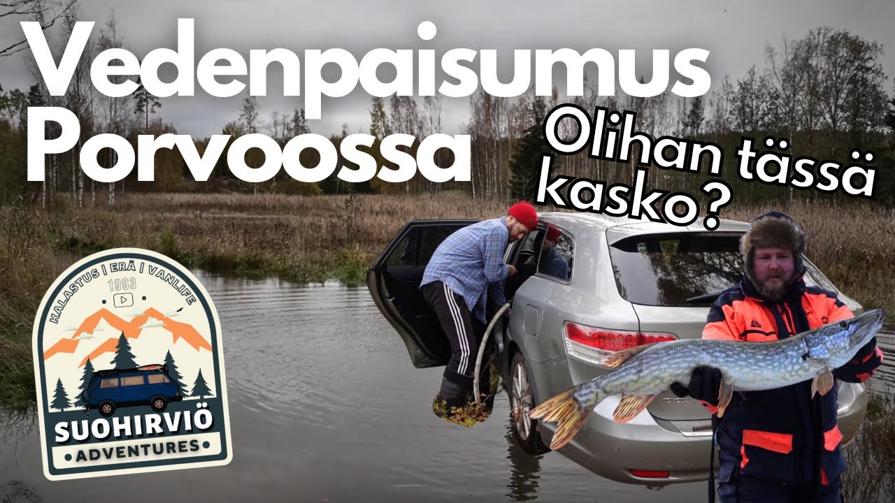 Syksyn haukireissu Porvooseen osa. 2/2 | Tulva sekä huonoa läppää