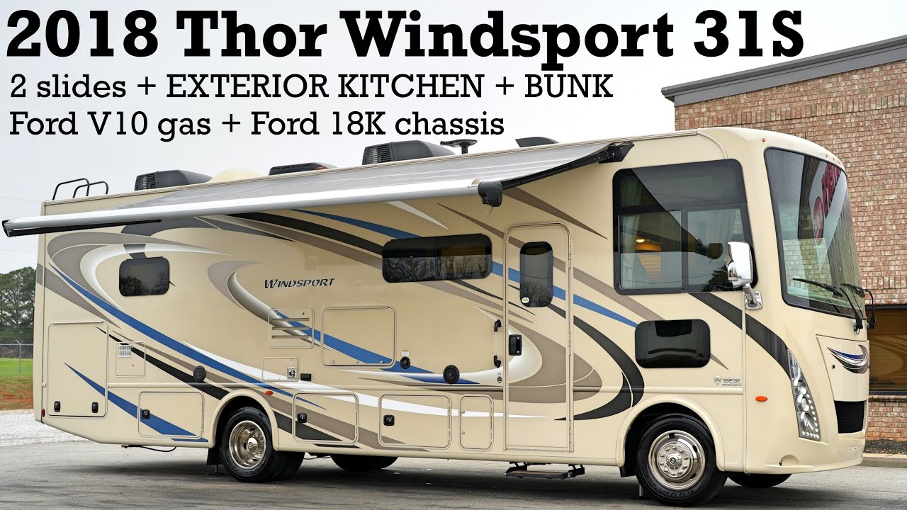 2018 Thor Windsport 31S A Class Ford V10 Gas Motorhome from Porter’s RV Sales - $86,900