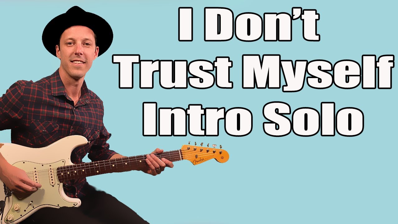 John Mayer I Don't Trust Myself With Loving You Intro Guitar Solo Lesson + Tutorial + TABS