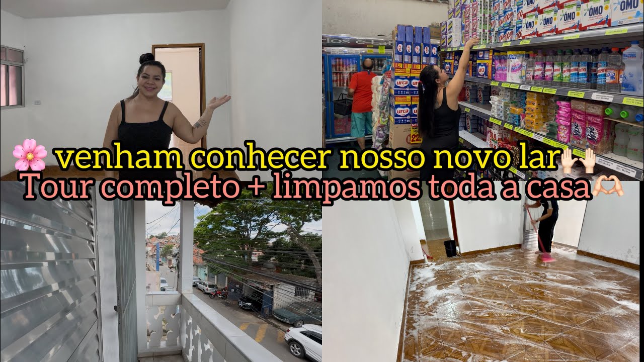 🌸ENCONTRAMOS NOSSO NOVO LAR 🙌🏻/ TOUR COMPLETO NA CASA DE ALUGUEL/LIMPEZA NA CASA NOVA/ELYELMA REIS 💞