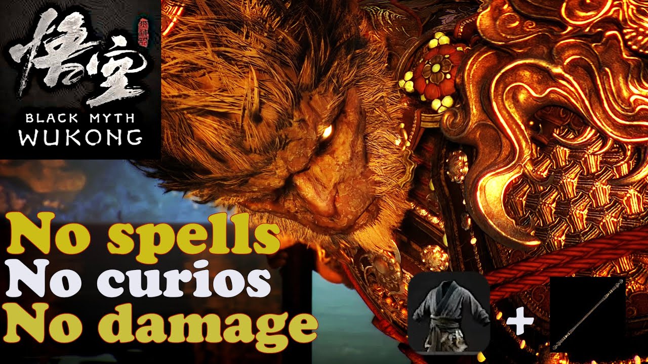Bullying Great Sage's Broken Shell - Starting Staff/Armor - No spells/No Curios/No Spirits/No Damage