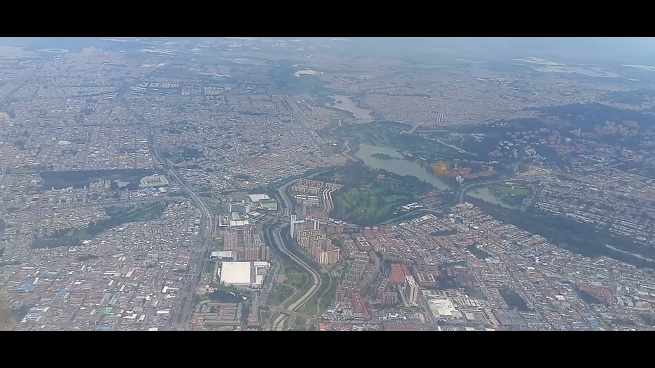 Despegando de el Dorado, vista aérea de Bogota