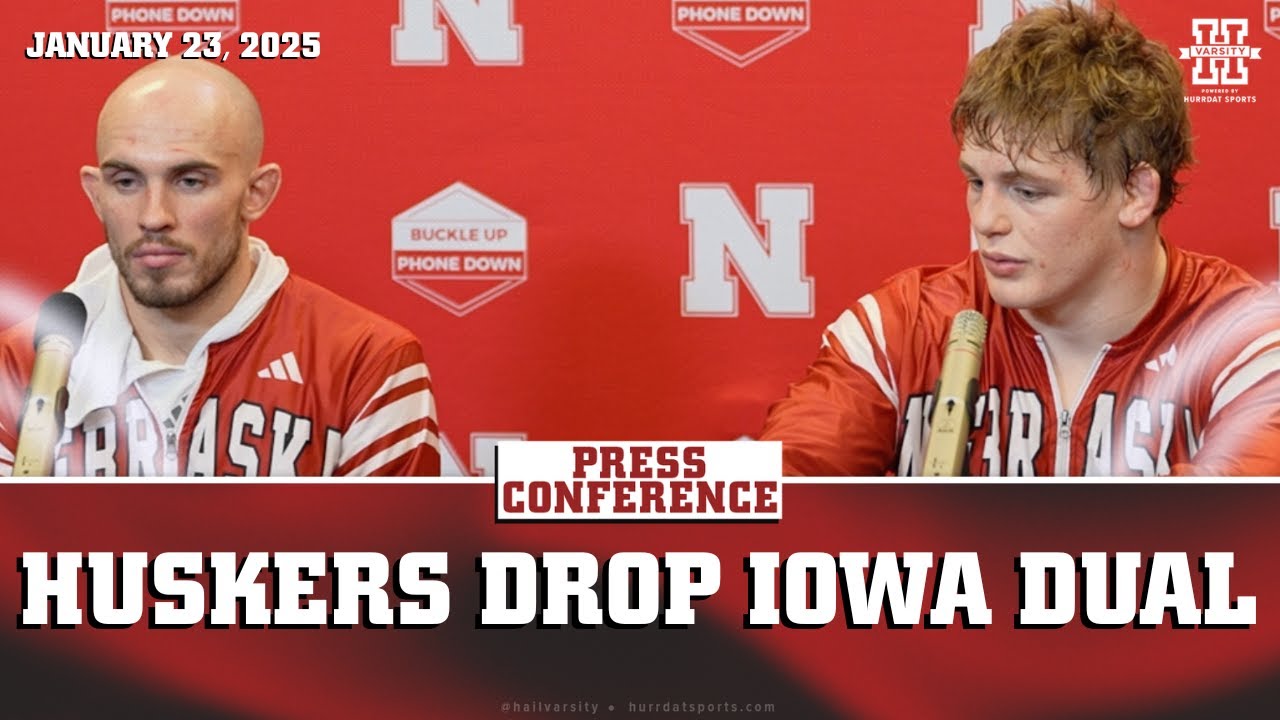 Brock Hardy and Camden McDaniel Discuss Huskers Loss to Iowa | Nebraska Wrestling Press Conference