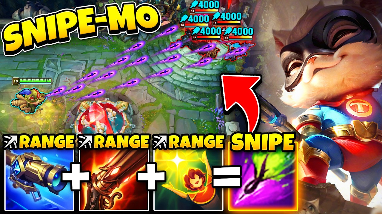 Teemo but I trade my Darts for a SNIPER RIFLE and delete your whole team (SNIPE-MO)