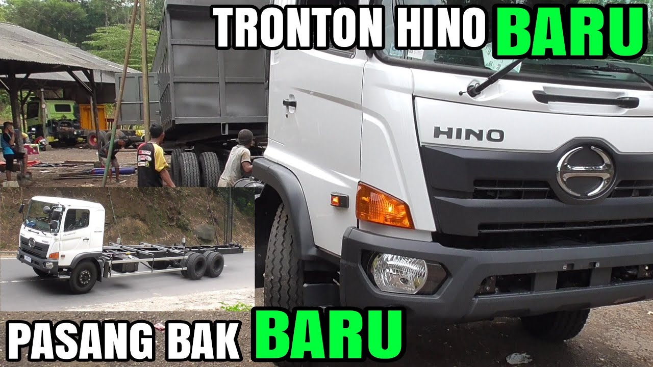 Diwarnai Beberapa Drama, Proses Pemasangan Bak Truk Tronton Hino 500 Baru FL 260 JW