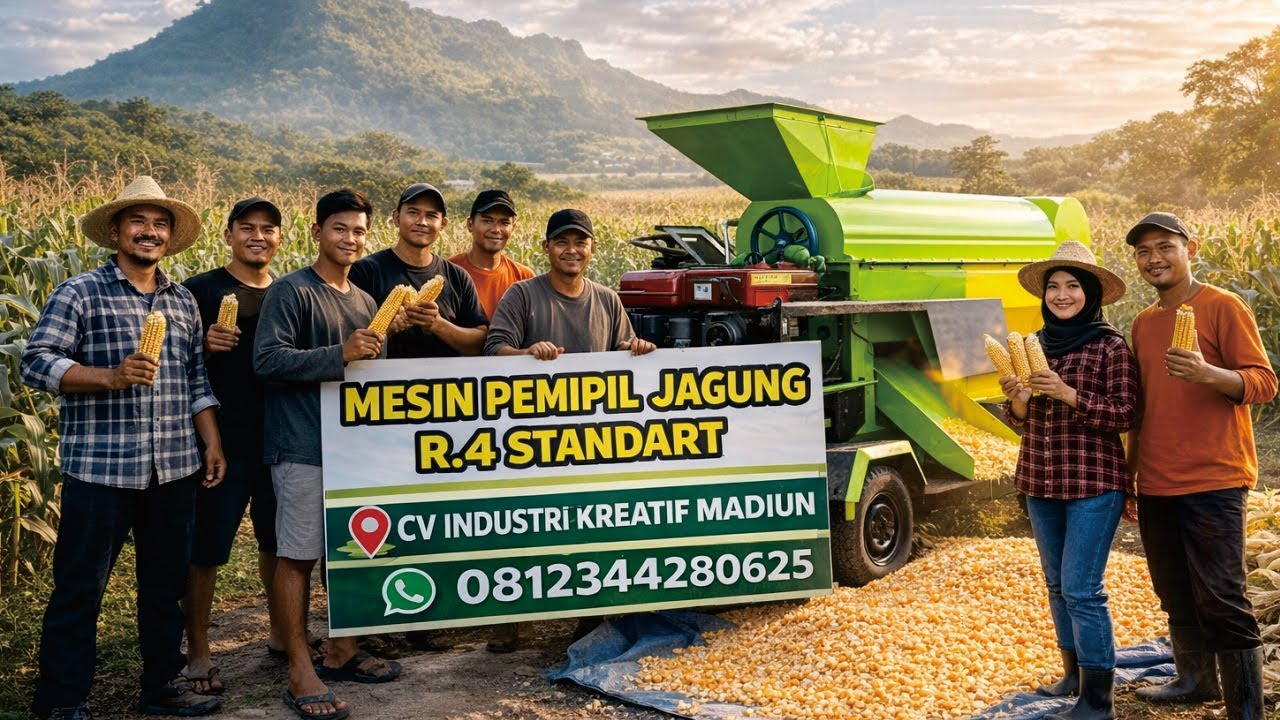 PEMIPIL JAGUNG 6 TON/JAM RODA 4 STANDART - CV INDUSTRI KREATIF 081234280625