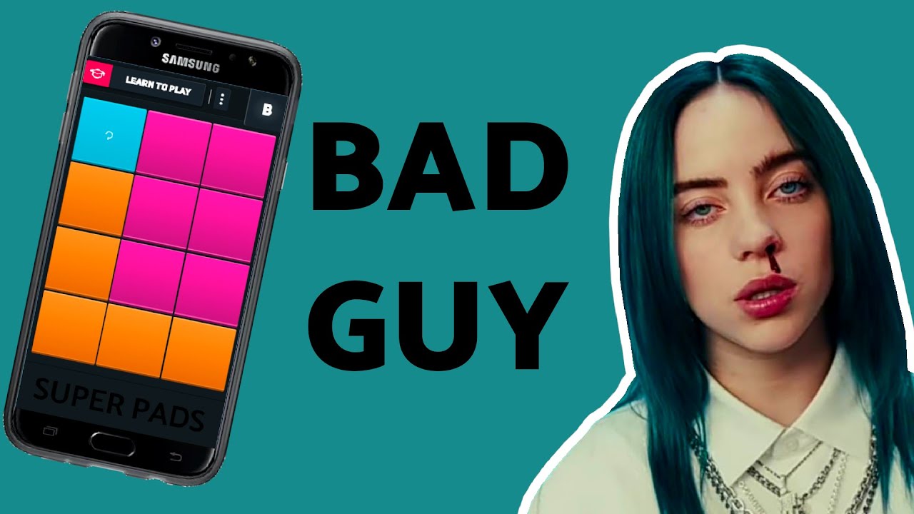 playing BAD GUY but it's on super pads on my phone - Pynote plays Billie Eilish Bad Guy