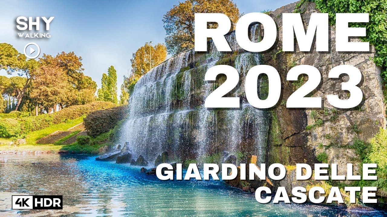 Rome Italy 2023 🇮🇹 -EUR Garden - 4K HDR Walking Tour 60fps