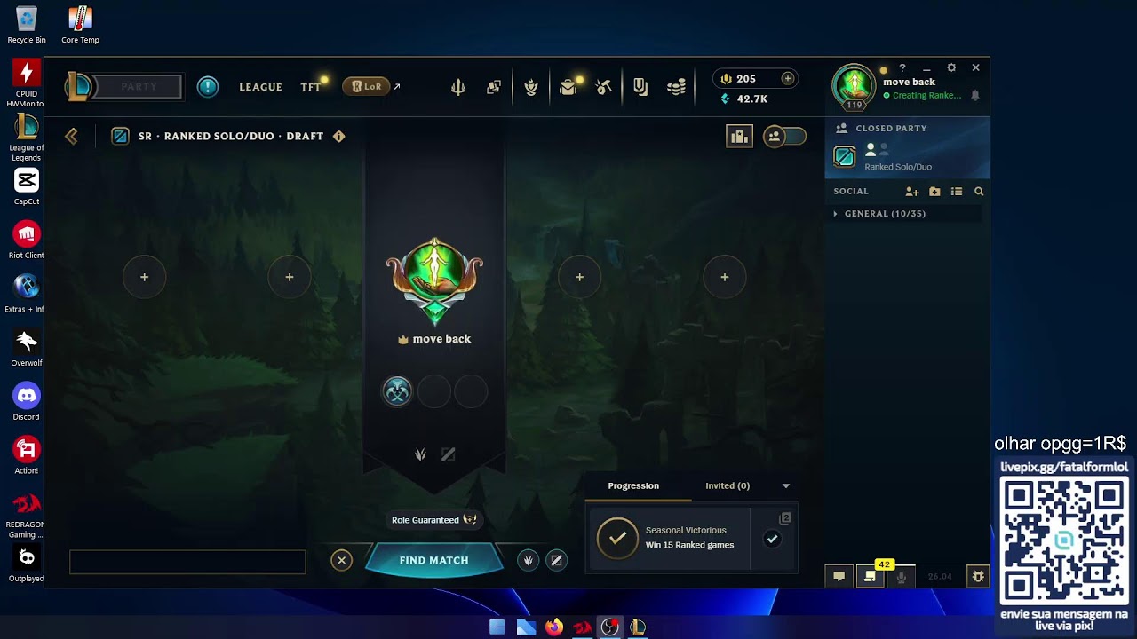 sla to triste ex spammou msg (chill viego farm) !coach !pix