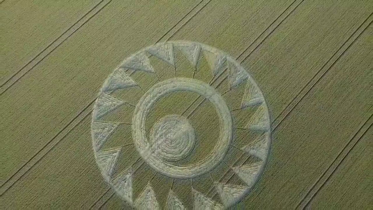 Amazing DRONE video - Cheesefoot Head CROP CIRCLE 2017 UK