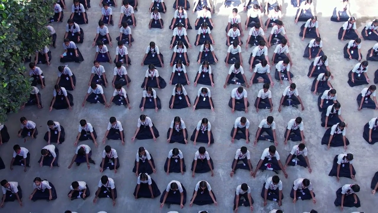 Chaitanya Vidyalaya Palanahalli shool campus drone veiw
