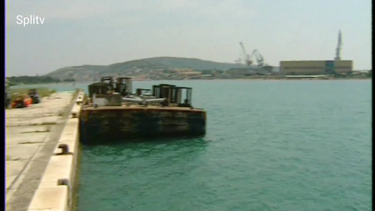 Trogir - Seget Donji 1993. prije dolaska njemačkog UN-a i izgradnje marine Baotić na tom mjestu
